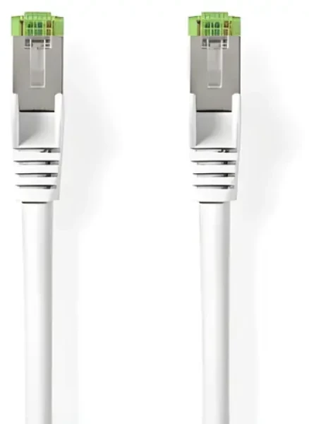 Nedis CAT8.1 S/FTP biela / Sieťový kábel / RJ45 - RJ45 / 1 m / LSZH (CCGL85520WT10)