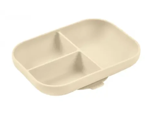 Beaba Tanier silikónový delený s prísavkou Clay (913614BB)