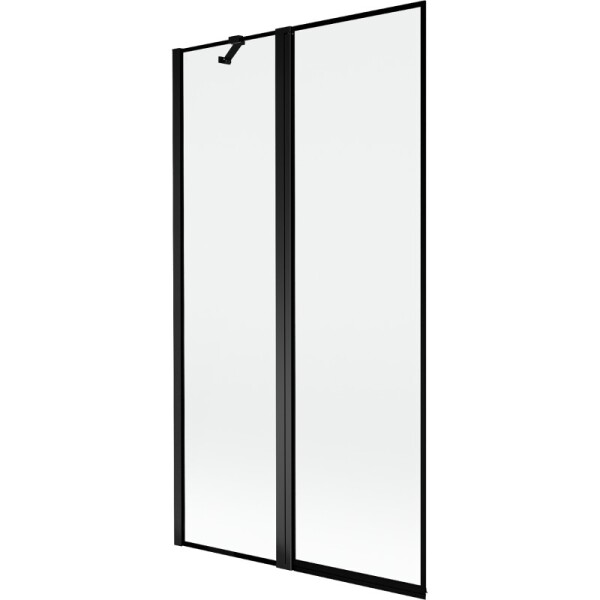 MEXEN - MIST vaňová zástena 100x150 cm 6mm f+s, čierna, okraj, ľavá 8A9-100-011-70-70-L