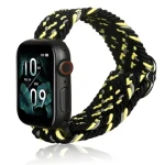 Beline Textile čierno-limetková / Remienok / textilné / Apple Watch 38/40/41 mm