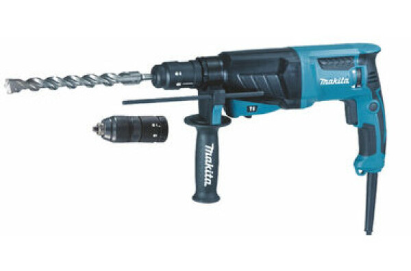 Makita HR2630TJ / kombinované búracie kladivo / 800W / 1200 ot.min / 4.600 úderov-min (HR2630TJ)