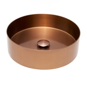 Umývadlo na dosku vo farbe rose gold SAT Aurum 38x38 cm bez prepadu SATAUR3838BRG SATAUR3838BRG