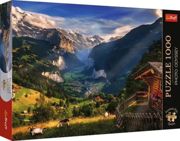 Trefl Puzzle Premium PLUS Photo Odyssey: Lauterbrunnen, Švajčiarsko