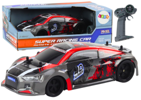 Mamido RC auto na diaľkové ovládanie 1:18 gumové kolesá Drift červené