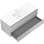 MEXEN/S - Orio kúpeľňová skrinka 120 cm s umývadlom Otis, 2 zásuvky, sivá mat/biela mat 91A10-12047-2-BFF62-W18M01