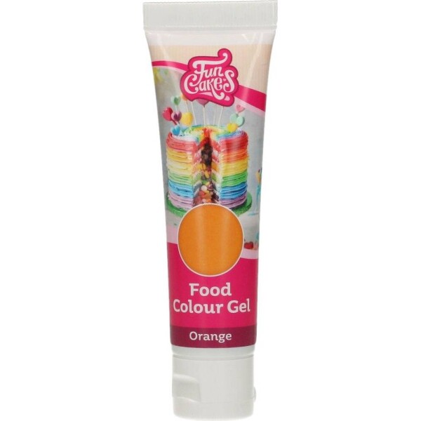 Gélová farba oranžová 30 g - FunCakes - FunCakes