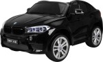 Ramiz Elektrické autíčko BMW X6M lakovaná dvojmiestne EVA kolesá vstup MP3,USB,SD,AUX DO 2.4 GHz Kožené sedadlo Originál licencia čierna