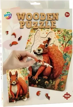 MOXY Obrysové puzzle Veverička