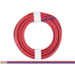 Donau Elektronik 225-02 opletenie / lanko 2 x 0.25 mm² červenomodrá 5 m; 225-02