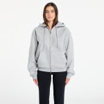 Mikina Nike Solo Swoosh Men's Full-Zip Fleece Hoodie Dk Grey Heather/ Lt Smoke Grey/ White L