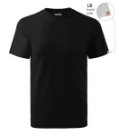 Base tričko unisex black 01 (štítok značky) L