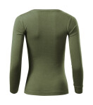 Fit-T LS tričko pre ženy khaki M