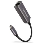 AXAGON ADE-TRC sieťový adaptér USB-C na Gigabit Ethernet šedá / kábel 15 cm / USB-C 3.2 Gen 1 gt; RJ-45 / Plugamp;Play (ADE-TRC)