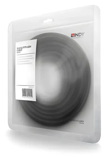 Lindy Sieťový kábel RJ-45 2m čierna / Sieťový kábel / RJ-45 - RJ-45 / 2 m (47309)
