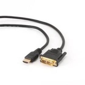 Gembird HDMI - DVI male-male kábel 7.5 m / pozlátené konektory 18+1 (CC-HDMI-DVI-7.5MC)