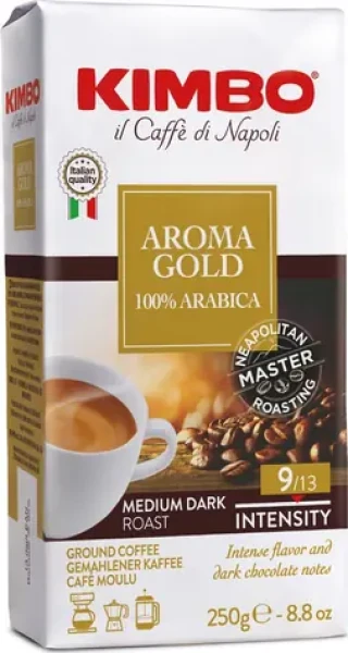 Kimbo Aroma Gold 250 g / Mletá káva / 100% Arabica (03KIM002)