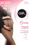 Dámske pančuchové nohavice GB BODY PROTECT 20 DEN, Bodky nero