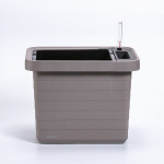 Plastia Samozavlažovací veľkoobjemový truhlík Berberis UNO taupe 45 cm