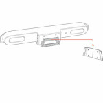 Poly Studio X52 Wall Mount / Montáž na stenu / pre Poly Studio X52 (875L8AA)