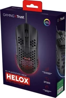 Trust GXT 928 Helox čierna / Herná myš / optická / 6400 DPI / 6 tlačidiel / USB-A (25306)