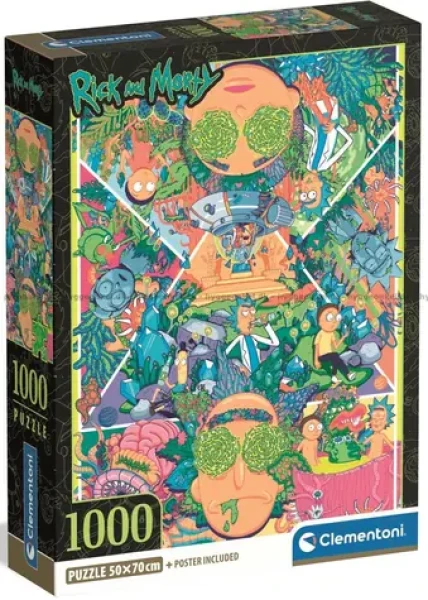 Clementoni Puzzle Rick Morty: Psychedelická koláž