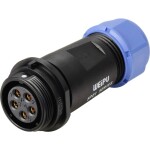 Weipu SP2111 / S 5 guľatý faston, 1 ks; SP2111 / S 5