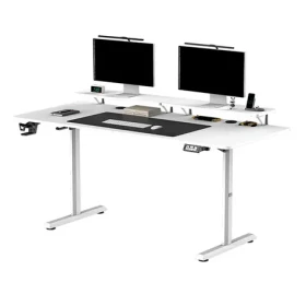 Ultradesk Highlander XXL biela / Pracovný stôl / elektricky nastaviteľná výška / 160x70 cm / 72-117 cm (UDESK-HGXL-WT)