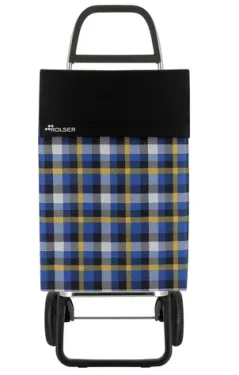 Rolser Jean Scottish 2 čierna / Nákupná taška na kolieskach / 2 kolieska / 43 l / nosnosť 50 kg / 1,12 kg