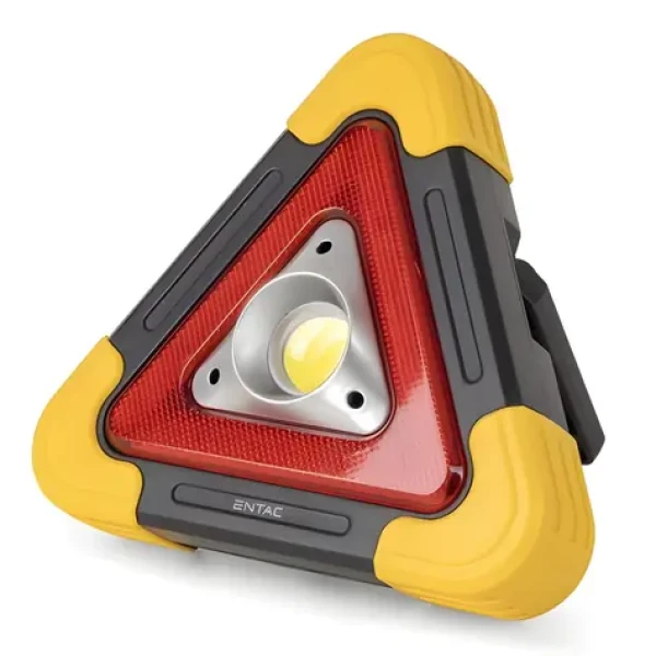 ENTAC Výstražné svetlo Solar / Svietidlo / IP44 / 300 lm / powerbanka (EWL-ELS-SOL-R)