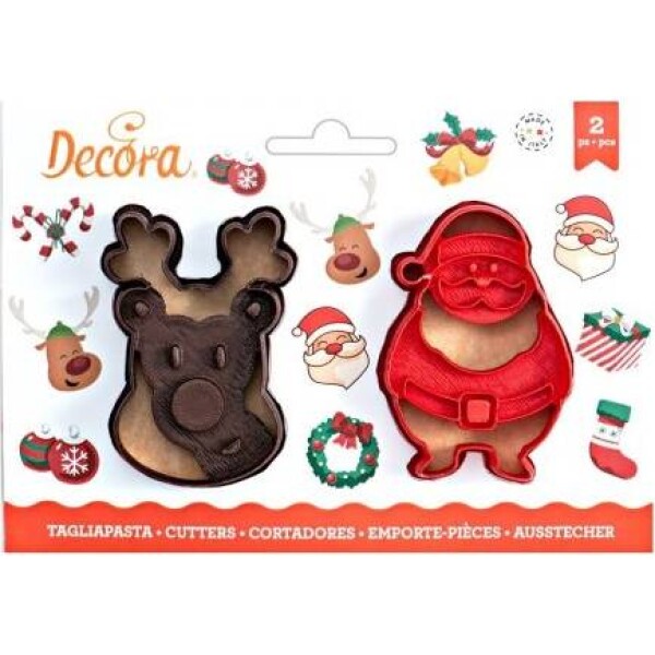 Vykrajač soba a Santa Clausa 8 cm - Decora - Decora