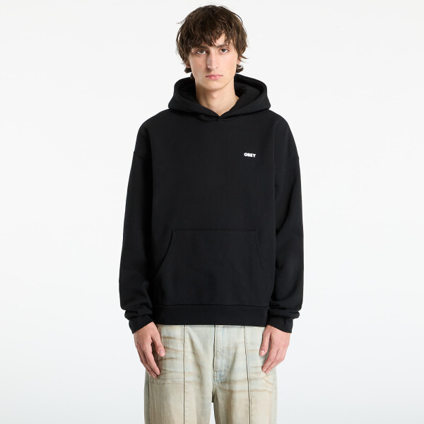 Mikina OBEY Bold Star Extra Heavy Hood Black XL