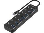 Sandberg USB-A HUB čierna / 7x USB 3.0 (134-33)
