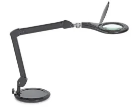 Maul Makro čierna / Lupová stolná LED lampa / výškovo nastaviteľná (8263690)