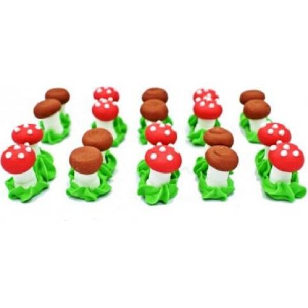 Cukrová figurka – ústa 1 × 2 cm, 20 ks - I LOVE CAKES - I LOVE CAKES