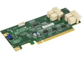 SuperMicro AOC-SLG3-4E4R / Radič / 4X NVMe SFF-8643 / PCIe x16 Gen3 / Low Profile (AOC-SLG3-4E4R-O)