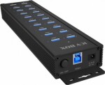 Icy Box Hub IB-HUB1720-U3 20 port HUB, 96 WATT PSU, 18 x USB-A Port,2 x USB port do ładowania