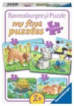 Ravensburger Moje prvé puzzle Roztomilé domáce zvieratká 2/4/6/8 dielikov