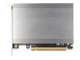 DeLock 90210 / Radič 4X M.2 NVMe / PCIe x16 4.0 / Chladič + LED (90210)