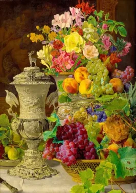 ENJOY Puzzle Ferdinand Georg Waldmuller: Zátišie s ovocím