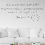 Veselá Stena Samolepka Slogan Jana Wericha Farba: fialová, Veľkosť: 100 x 42 cm
