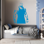 Veselá Stena Samolepka Dwayne Johnson The Rock Farba: hnedá, Veľkosť: 60 x 40 cm