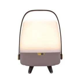 LITE- UP Play Mini šedá / Prenosná lampa s reproduktorom (KO06-0101LS001-02)