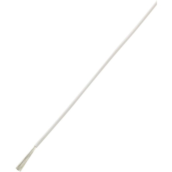 TRU COMPONENTS 1572282 opletenie / lanko, LiY, 1 x 0.50 mm², biela, 10 m; 1572282