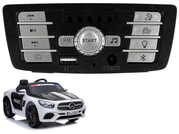 Mamido Hudobný panel pre auto batérie Mercedes SL500 polícia