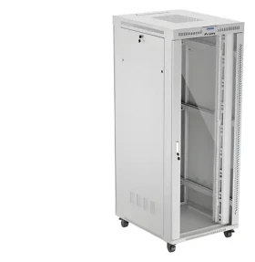 Lanberg FF01 42U 800x1000 LCD šedá / Stojanový rozvádzač / 19" / Sklenené dvere / nosnosť 1200 kg (FF01-8042-12SL)