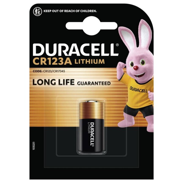 Duracell CR123 fotobatéria CR-123A lítiová 1400 mAh 3 V 1 ks; DUR123106