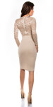 Sexy KouCla midi dress with lace CORAL 12