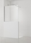 Sprchová zástena SAT Walk-in 120x100 cm na zníženú priečku chróm SATBWIS120PR SATBWIS120PR