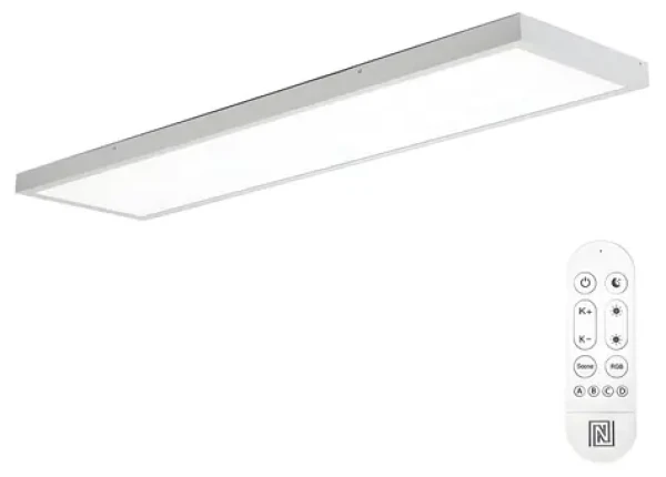 Immax NEO LITE FRAME SMART biela / Stropné svietidlo / 120×30cm / IP44 / CCT / Wi-Fi / TUYA (07276L)