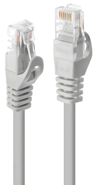 Lindy šedá / Patch kábel / Cat5e U/UTP / RJ45-RJ45 / 1 m (48362)